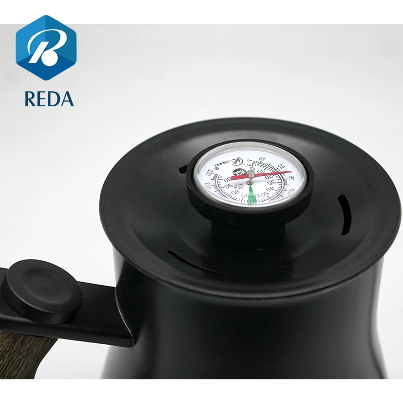 New product stainless steel pour over gooseneck coffee drip kettle with thermometer