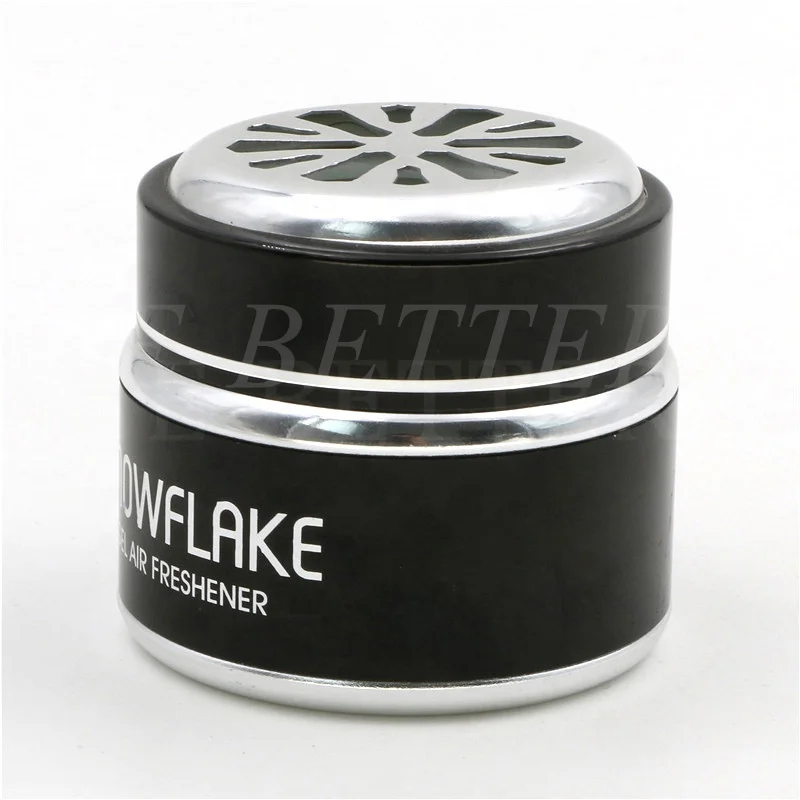 50g black aluminum air freshener gel container