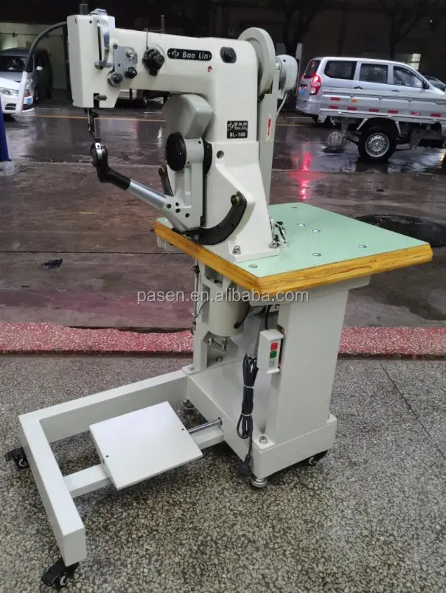 Semi-Automatic Cotton Shoe Sewing Machine Industrial Post Bed Leather Shoe Sole Sewing for Shoes