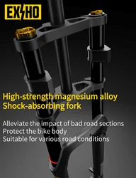 20/26 inch Alloy Double Crown Steel Tube Suspension Mountain Bike Bicycle Fat Bike Font Fork
