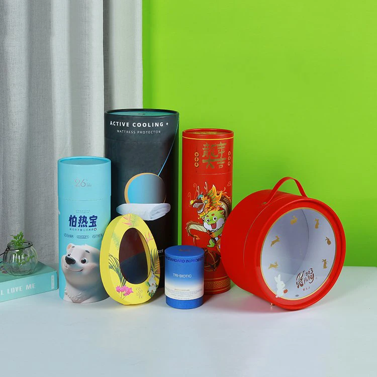 Cylinder Food Grade paper tubes for tea flower tea packaging