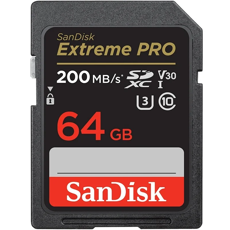 SanDisk Extreme Pro SD Memory Card 200MB/s SDSDXXD 64GB 128GB 256GB 512GB 1TB