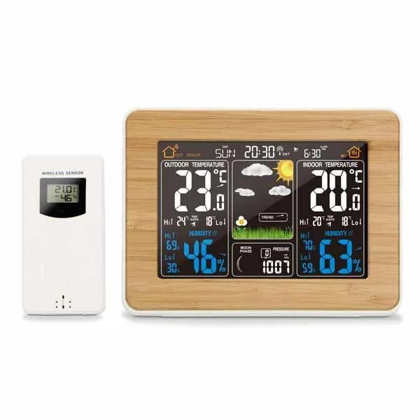 
 Новое поступление 2020, комнатная и уличная цифровая красочная метеостанция с барометром для измерения температуры и влажности  