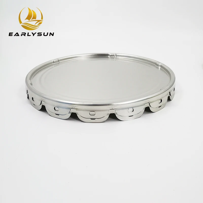 Manufacture Tinplate Lid and Bottom Pail Drum Cover Lug Lid Metal Can Components for Paint Chemical Canning Packing