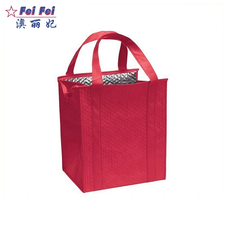 FeiFei Non woven lunch bag food delivery cooler bag for food insulated cooler lunch bag