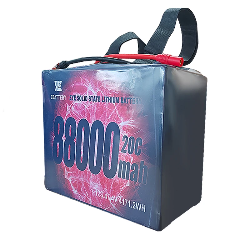 High Discharge Current 88000mah 44000mah 660A 880A solid state battery 4.45V 12s 14s 18s 24s lipo battery li-ion pack