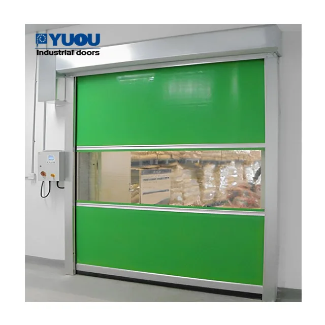 Waterproof Automatic PVC Fabric Fast Action Air Shower High Speed Door