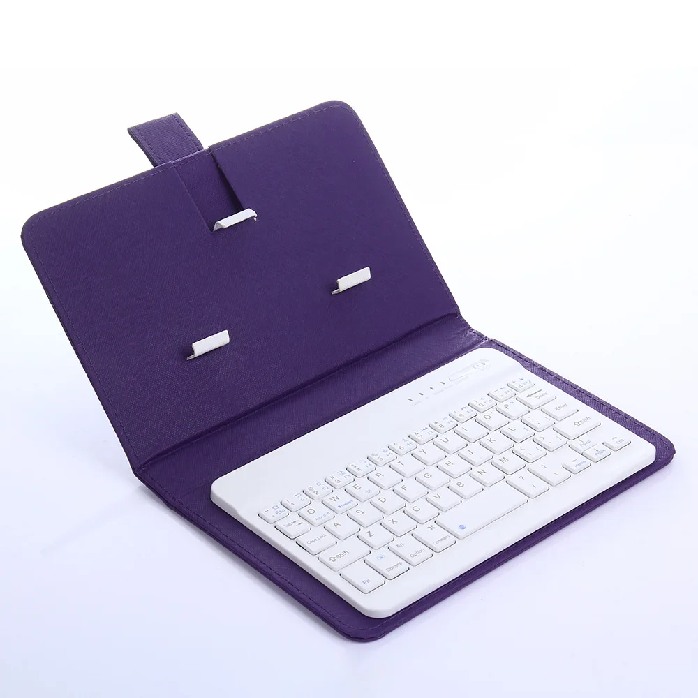 
Leather Phone Case holder with Keyboard Wireless Suit for Phone and iPad 2 in 1 Special Design 