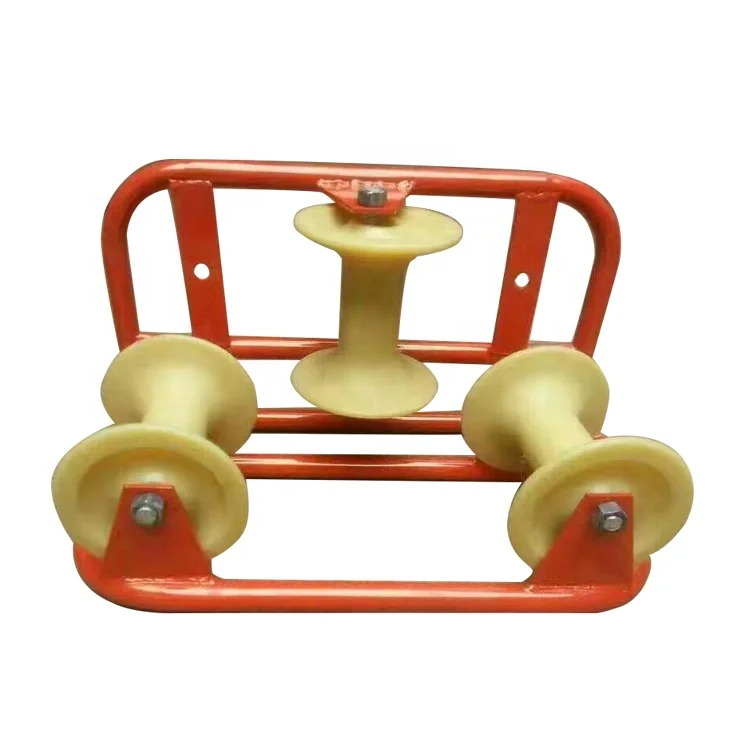 Stringing Line Tool Cable Pulling Roller Ground Corner Pulley for Transmission Line