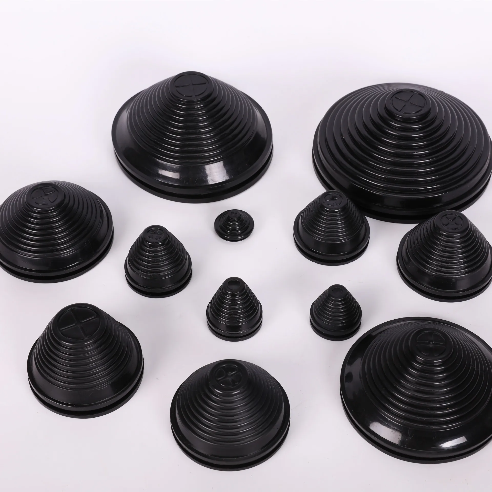 Synthetic Rubber Grommets Cable Protection Screw Thread Tapered Rubber Grommets Customized Firewall Plug Grommet
