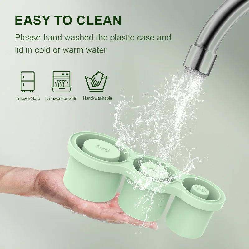 Stanley cup ice tray Food grade silicone hollow cylinder ice mold with lid for freezing iced drinks