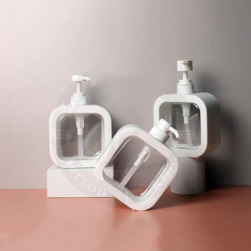 500ml PET lotion bottle body lotion press bottle large capacity dispensing laundry detergent plastic bottle