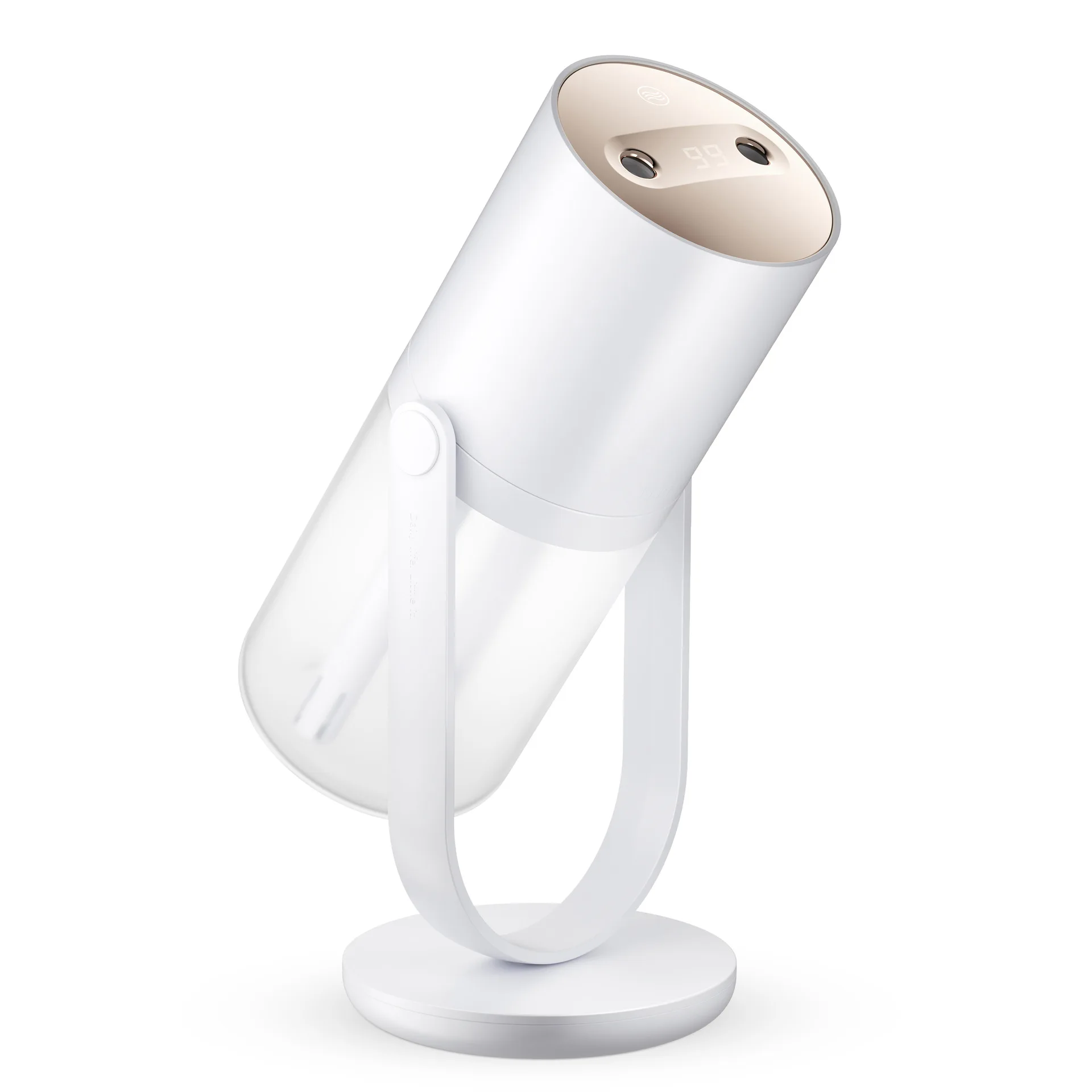 Portable USB Humidifier Small Cool Mist Humidifier 450ml with Night Light Rotated Top-Refill Evaporator for Bedroom Home