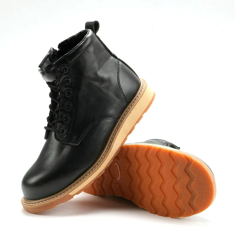 Custom Logo Martin safety Boots  Fashionable Anti-puncture Wear Resistant Construction Safety Shoes For Men Industrial Work Boot