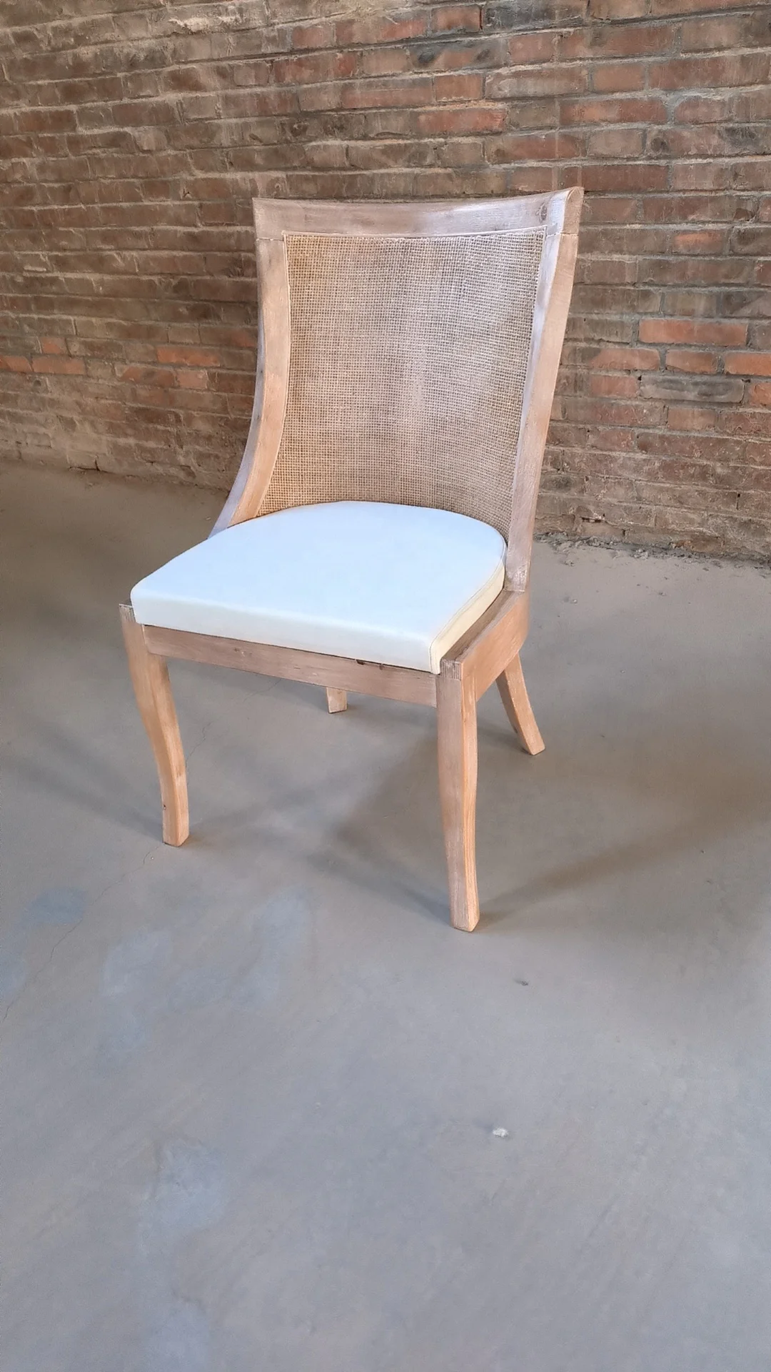 Wedding Event Stackable Rental Banquet PP Resin Plastic Cane Wicker Rattan Dining Chair