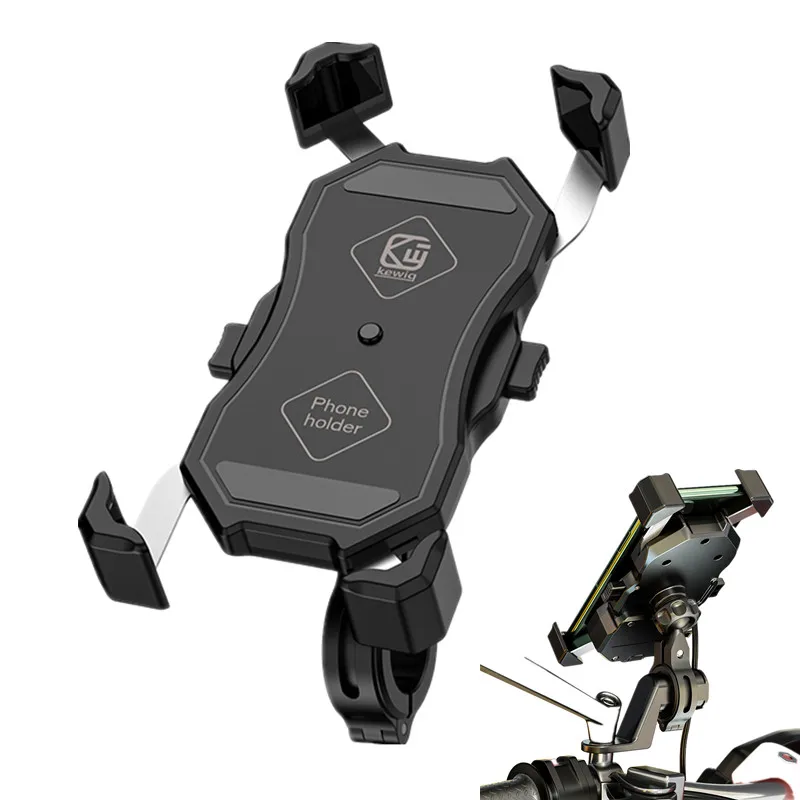 Universal Bicycle Motorcycle Cell Phone Mount 360 Rotatable Adjustable Bike Phone Mount