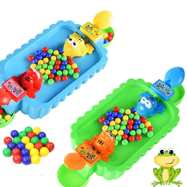 Toys Novelty Crazy Frog Toy Eat the Beads Feeding Hungry Frog for Kids And Adult Board Game
