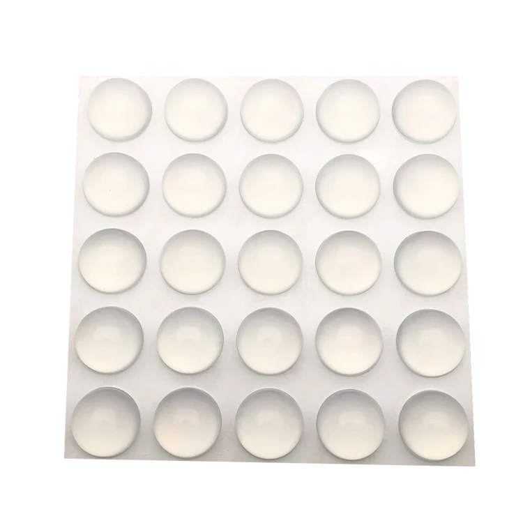 Punching Silicone Half Circle Moulds Customized Diecut Adhesive Silica Dot Bumper 3Mm Silent Block