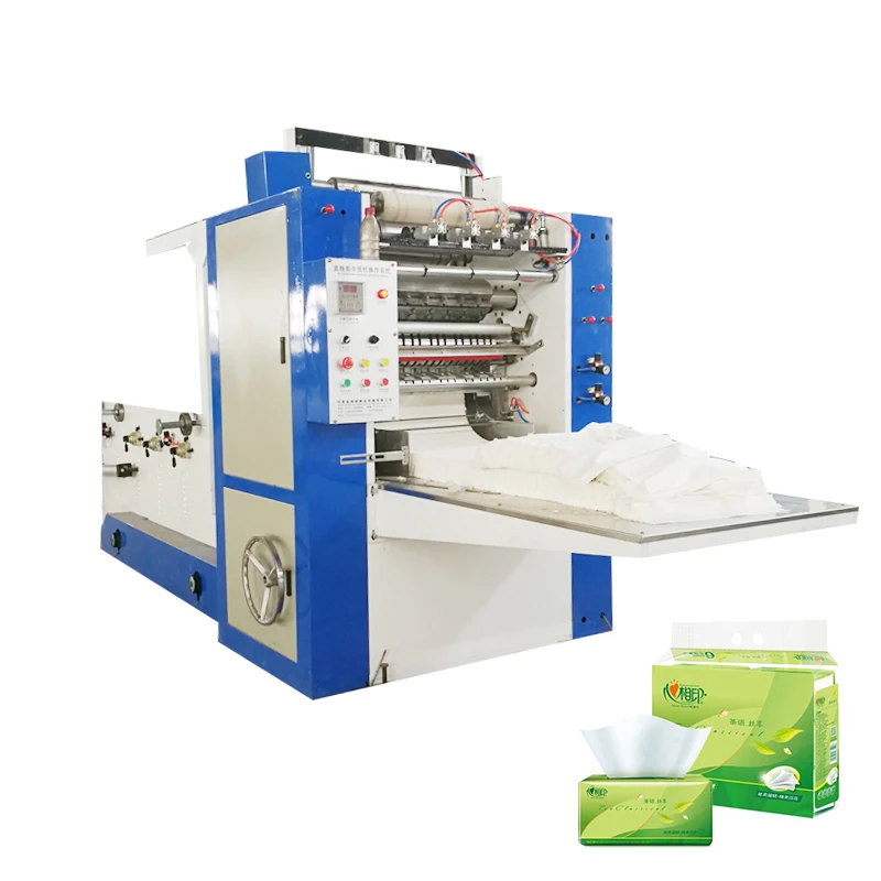Low cost fully automatic customized logo facial tissue paper production line machines