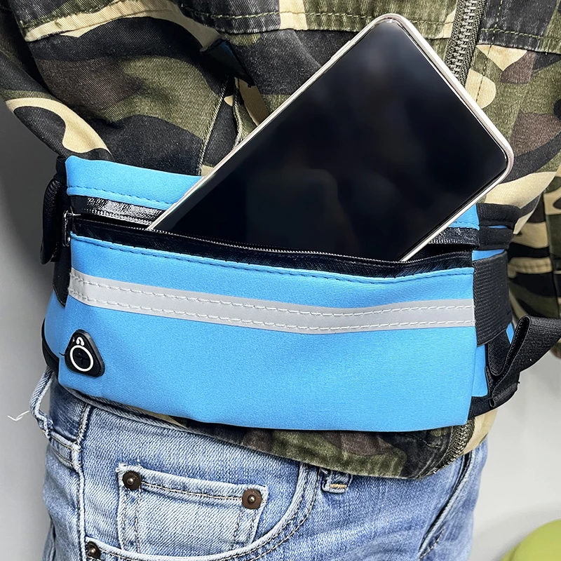 Custom Wholesale Women Waterproof Nylon Crossbody Running Belt Bag Sport Bum Fanny Pack Waist Bag