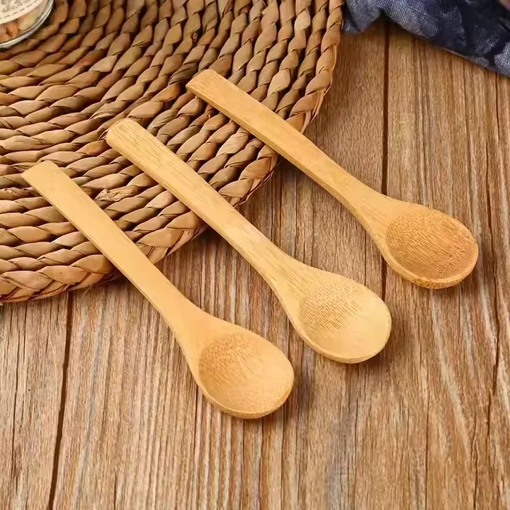 Бамбуковая детская ложка для приготовления чая 12 8*3 см