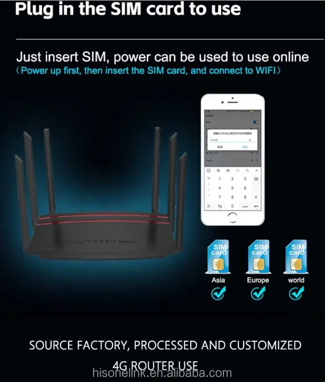 2023New B612 4g lte cpe  wifi router wireless router 4g with sim card 4 lan port