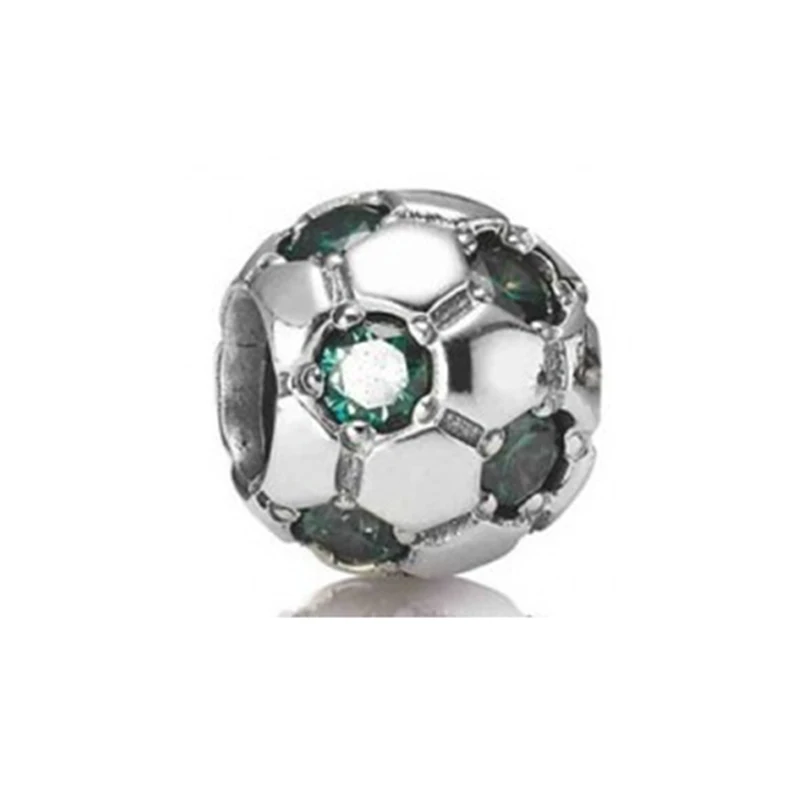 925 sterling silver football bead  for men pandoras bracelet jewelry jewelry