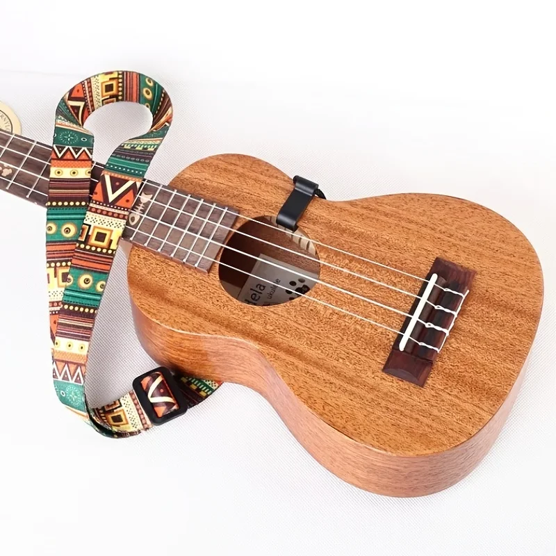 Ukulele Braces Adjustable Nylon Clip On Ukulele Strap Belt Sling With Hook Ukulele Guitar Accessories