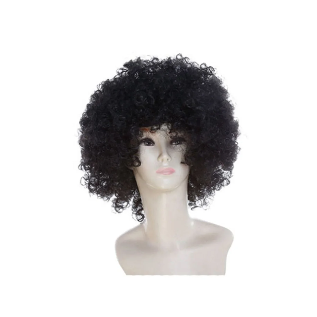 Halloween Fun Afro Wigs Colorful Clown Afro Wigs Cosplay Men Short Curly Party Wigs