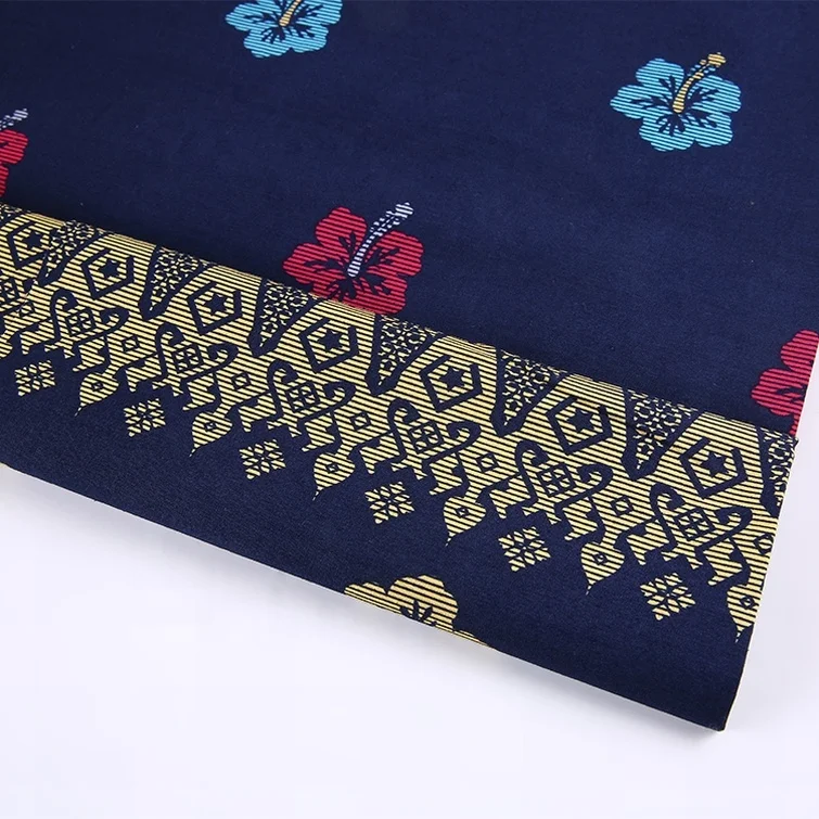 
China garment woven soft printed plain 100 cotton poplin fabric 