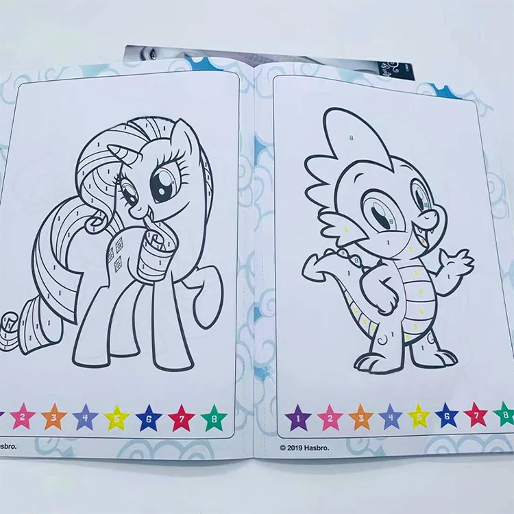 wholesale toddler number painting kit activity pony coloring book for kids educational