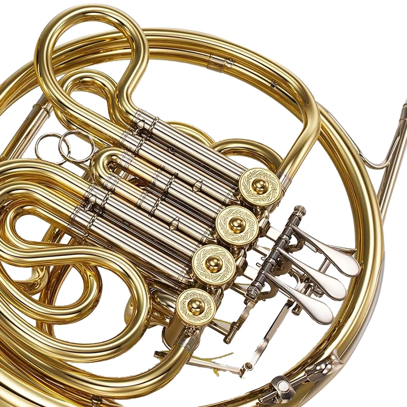 4 keys Brass French Horn F/Bb comes with Case Yamahas YHR-567D  Intermediate Level for Beginners Double French Horn