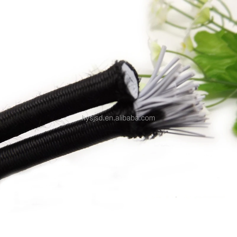 Durable Elastic String 1.5mm 2mm 3mm 4mm 5mm Cord Latex Bungee Ropes For Packaging