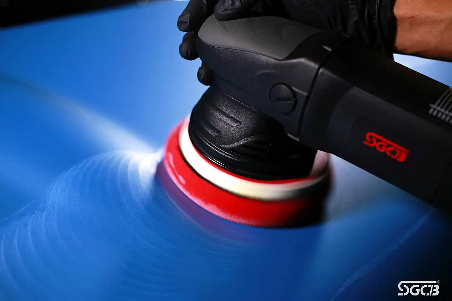 SGCB 15mm DA Dual Action Random Orbital Polisher Soft Start 5In Auto Detailing Buffer Car Polishing Machine