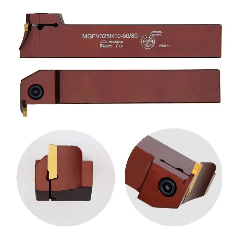 antivibration tool external turning tool holder cnc cutters plates MGFV325 MGFV425 MGFV320 MGFV 420 7 grooving tool holder