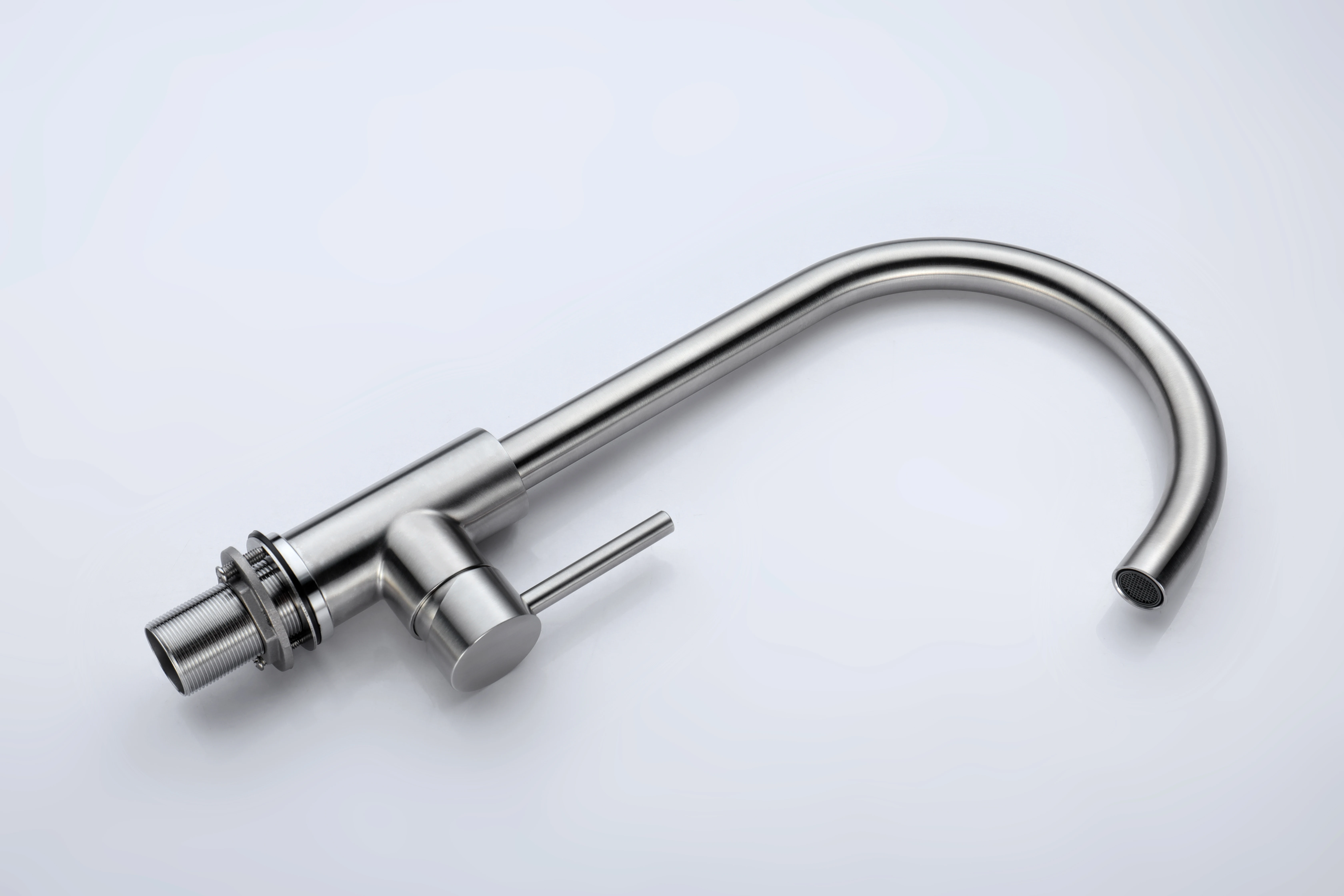 Brushed Stainless Steel 304 Stainless Handle Faucet Single Hole Kitchen Sink Taps Kitchen Sink Faucet