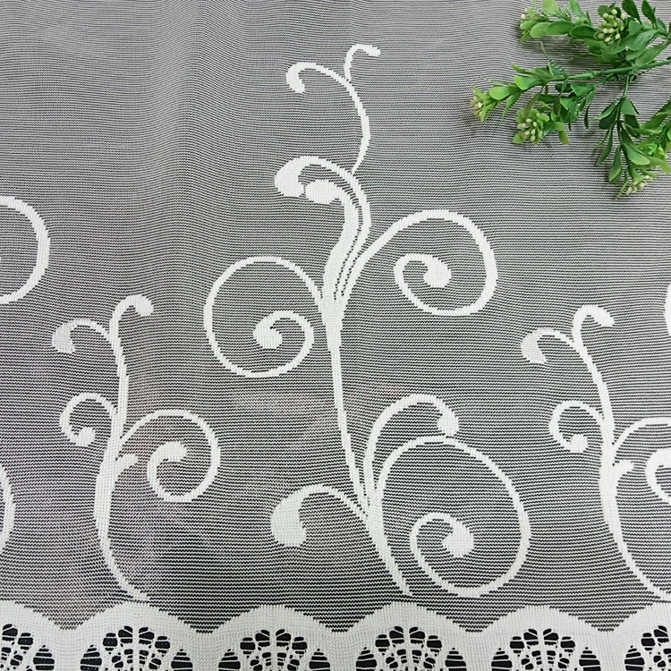 Hot Sale jacquard Window Living Room Curtain lightweight spot cheap sheer fabric