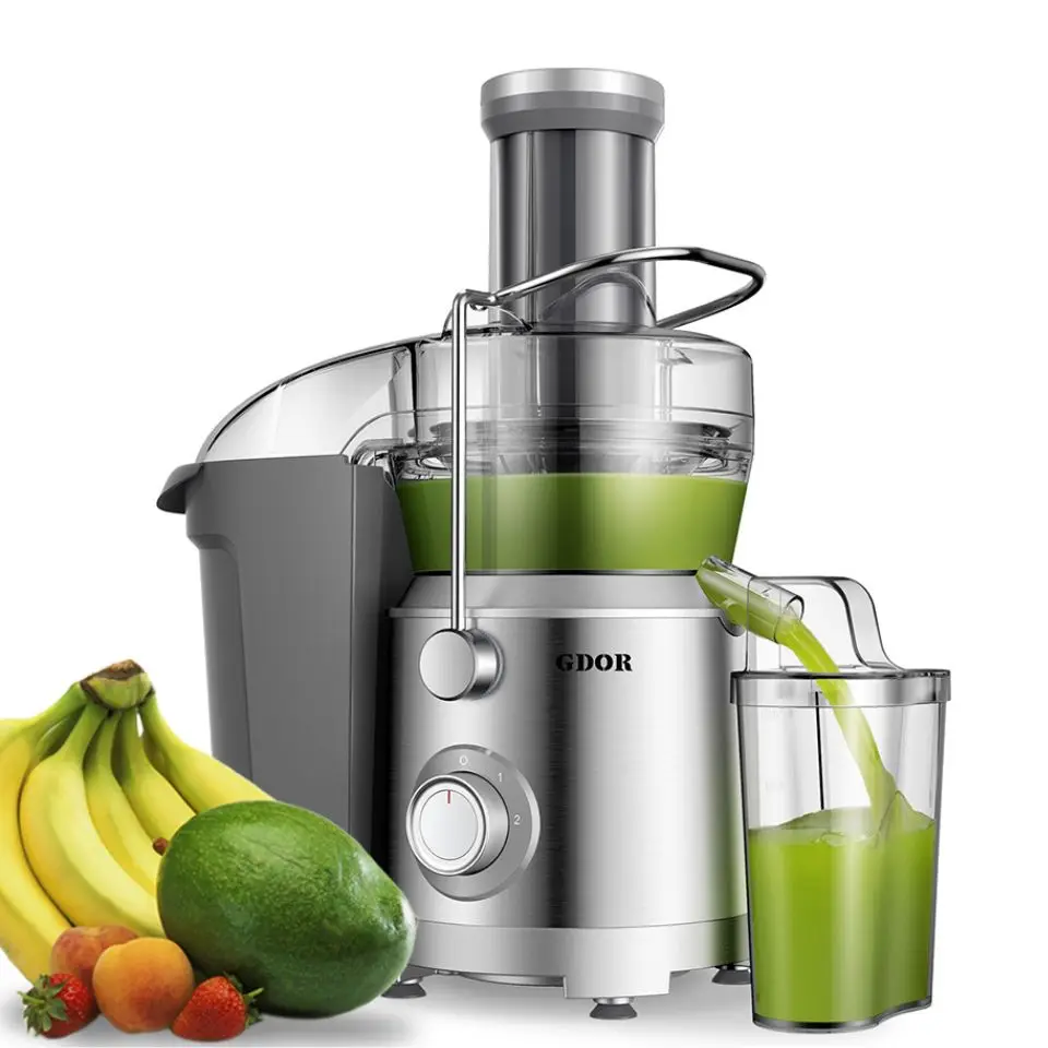 Rapid Juice Extractor Maker Whole Fruits and Veggies 3.2 Inch Wide Mouth  Centrifugal Juicer Machine Fast Juicing Fruit Juicer