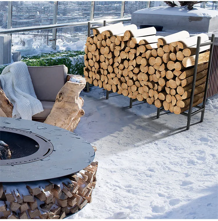 High Quality Log Rack Made of Steel Firewood Rack Firewood Holder Wood Holder for Indoor and Outdoor Use