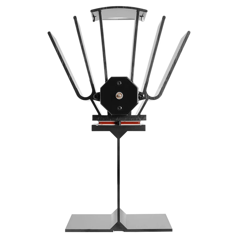Classic Air Max Flow Stove Fan 4 Blades Black Smart Fan Wood Log Burner Fireplace Fan