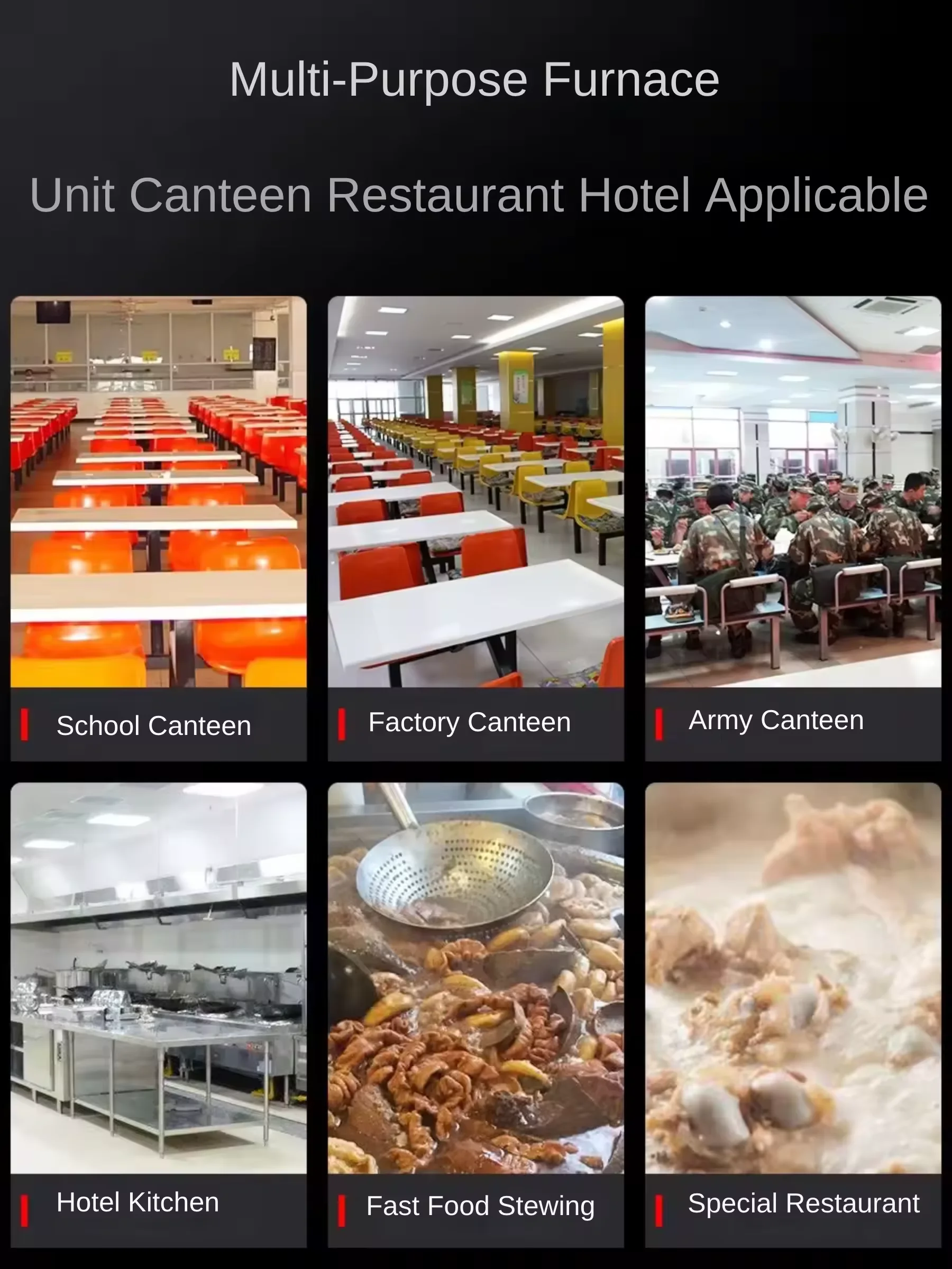 Chinese Factory Wholesale Single Head High-power Canteen Large Stainless Steel Commercial Induction Big Wok With Low Price