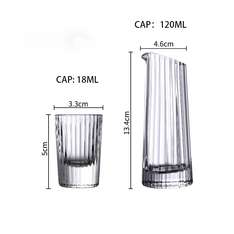 Vertical shot glasses set household glass dispenser Bullet Shot Glass