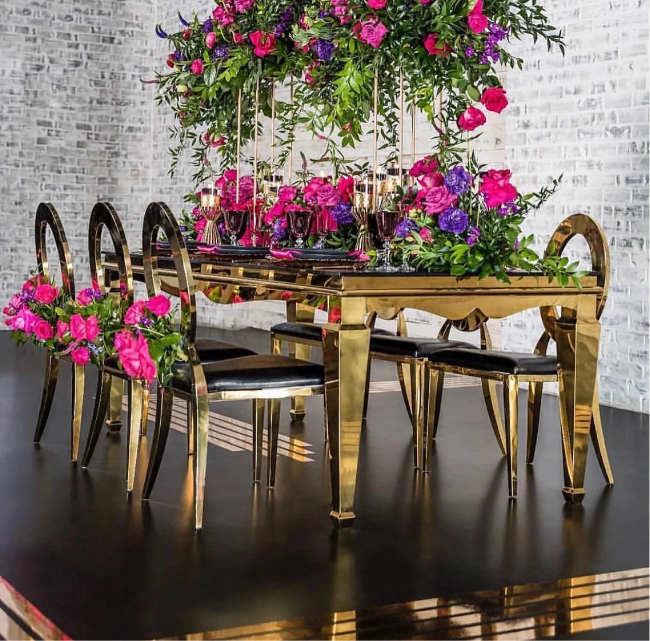 
Factory direct sales stainless steel dining table for sales 