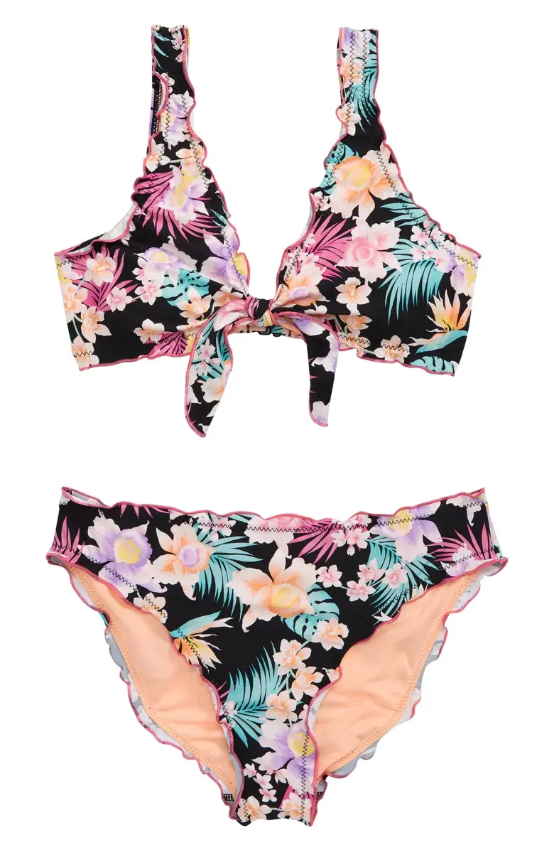 custom design swim wear bikini kids girls bikini  13 year old bikini girls high quality girls swimwear