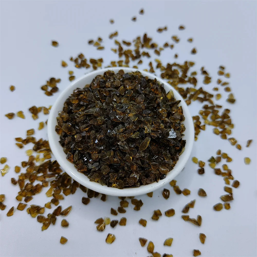 Wholesale of colored glass sand for aquarium landscaping, glass sand for flooring aggregates