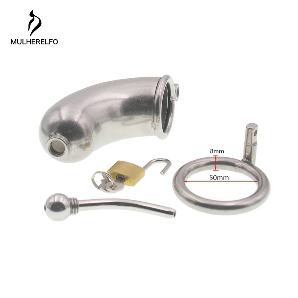 MULHERELFO Male Chastity Device CB Penis Cage Cylinder Full package with catheter