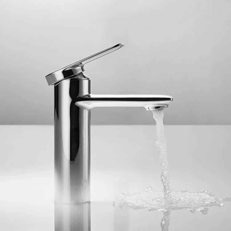 Bravat Stylish Chrome Single Handle Single Hole New Design Bathroom Basin Faucet Tap Antique Brass Basin Mixer Hot And Cold