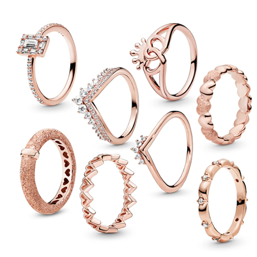 Classic five-leaf flower small daisy enamel ring alloy rose gold elegant sweet Japanese and Korean style high quality wholesale