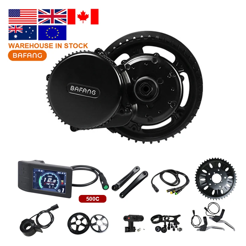 Overseas warehouse Bafang G340 Mid Motor 48v 50w 500w 750w mid motor 26 inch Fat tire Other Conversion Kit for Bicycle