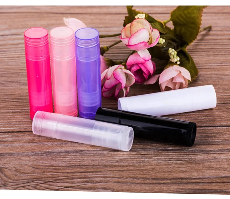Empty Cosmetic Container Travel Refillable Bottle Plastic Chapstick Lip Gloss Tubes Lip Balm Tubes Lipstick Container